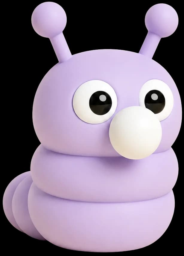 Calmie purple plush