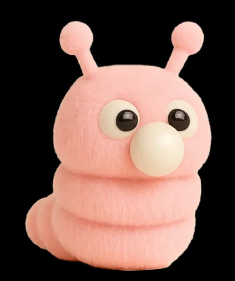 Pink Calmie plush